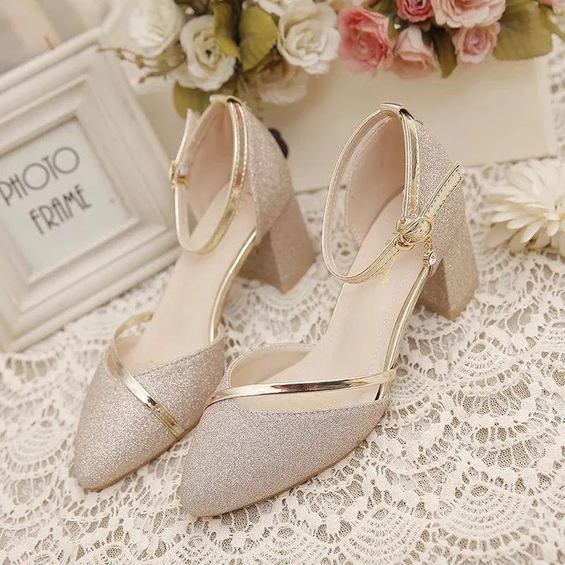 Stylish high heel shoes