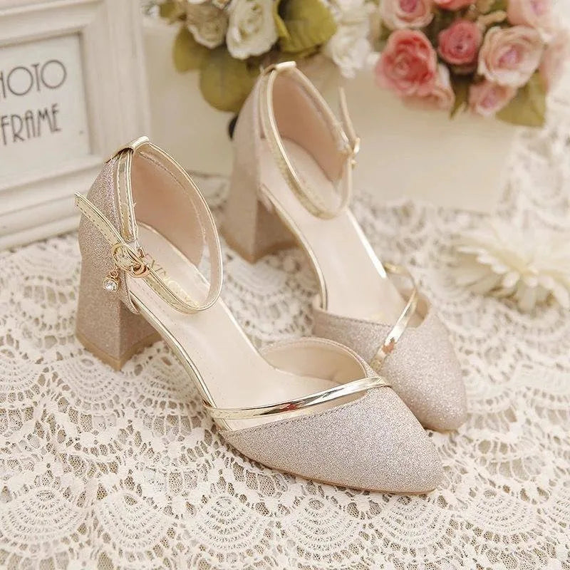 Stylish high heel shoes